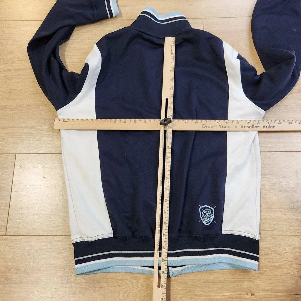 Vintage Billabong Track Jacket Mens Small Blue White Colorblock Full Zip Y2K